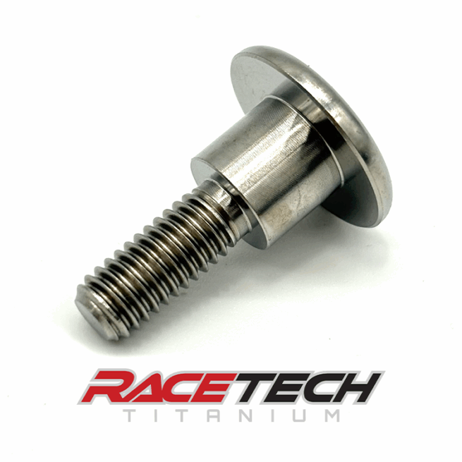 RT62095-0, Titanium M6x1.0x22.2 Flat Head Bolt (9.25x7.75 Shoulder)