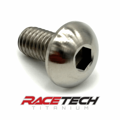RT61513-0, Titanium M8x1.25x15 Dome Head Bolt