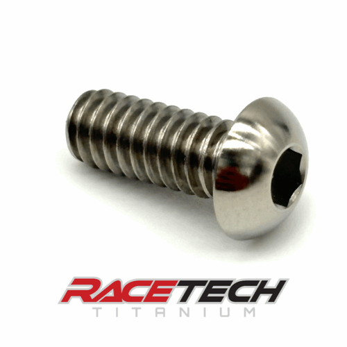 RT10459-025, Titanium 1/4-20 x 5/8" Button Head Cap Screw (BHCS)
