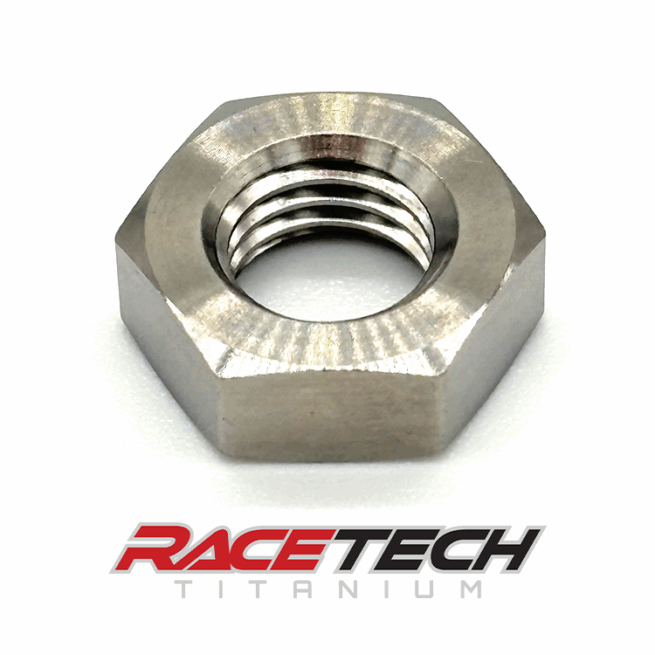RT24250-N0, Titanium 5/16-24 Hex Jam Nut