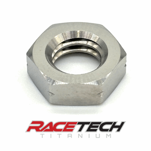 RT24320-N1, Titanium 3/8-16 Hex Jam Nut (LH)