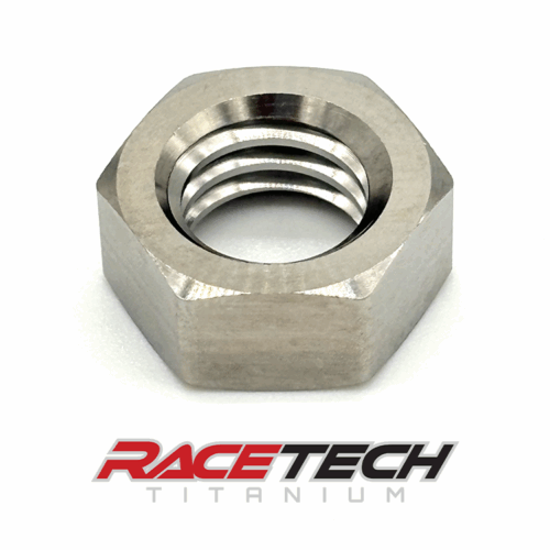 RT24390-N0, Titanium 7/16-14 Hex Jam Nut