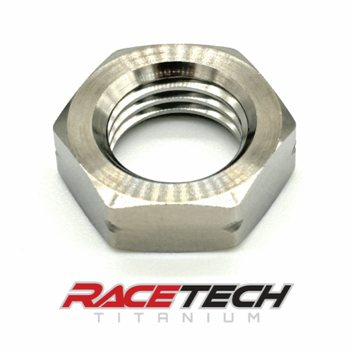 RT24392-N1, Titanium 7/16-20 Hex Jam Nut (LH)