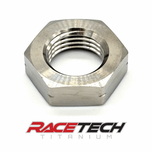 RT24456-N1, Titanium 1/2-20 Hex Jam Nut (LH)