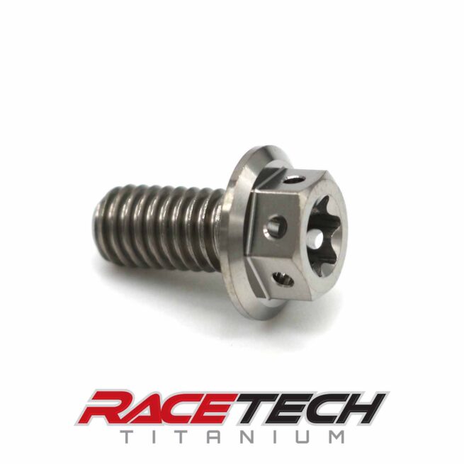 Titanium M6x12 Dual Drive Race Spec Bolt