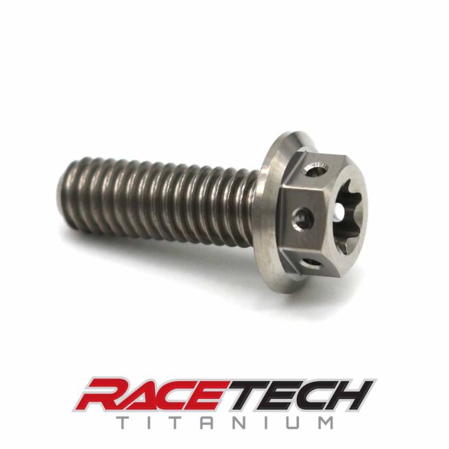 Titanium M6x18 Dual Drive Race Spec Bolt