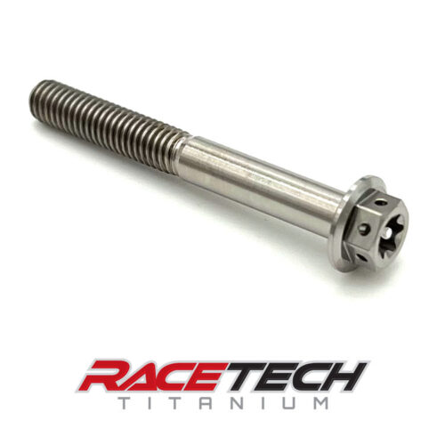 Titanium M6x50 Dual Drive Race Spec Hex Flange Torx Bolt RT31120-0 (1)