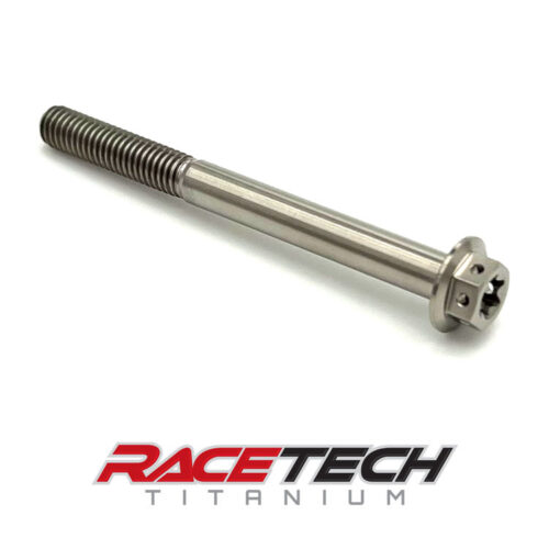 Titanium M6x65 Dual Drive Race Spec Hex Flange Torx Bolt RT31126-0 (1)