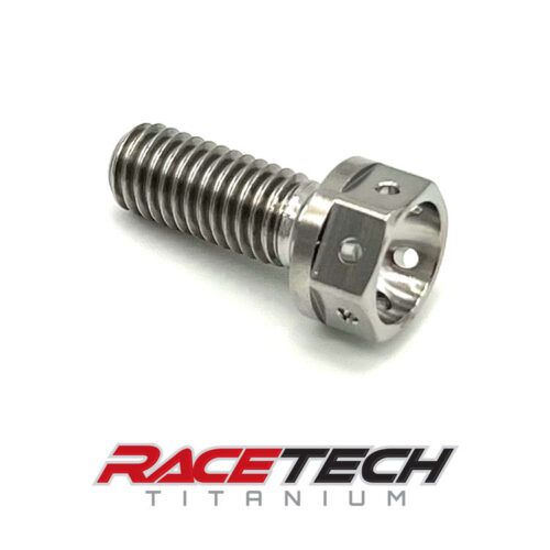 Ducati Aprilia Titanium Front Rotor Bolt, Race Spec, Hex Flange, RT41058-0 (1)