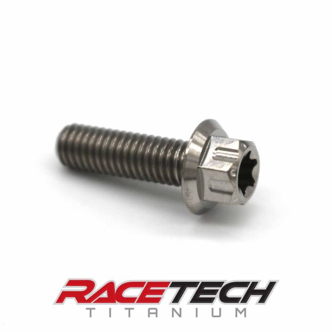 Titanium M6x20 Dual Drive Flange Bolt
