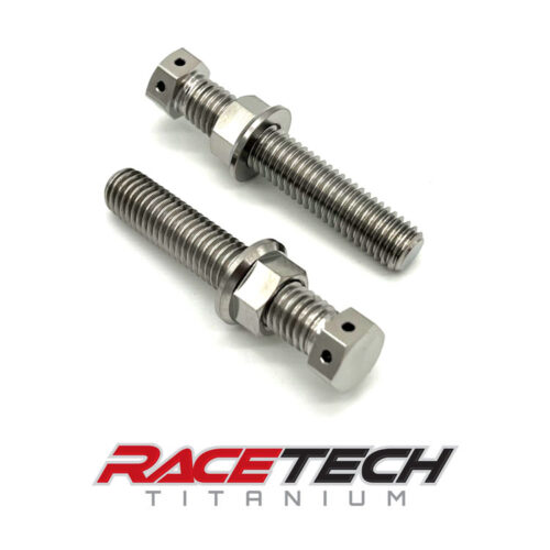 Titanium M8x45 Chain Axle Adjuster Bolt Set