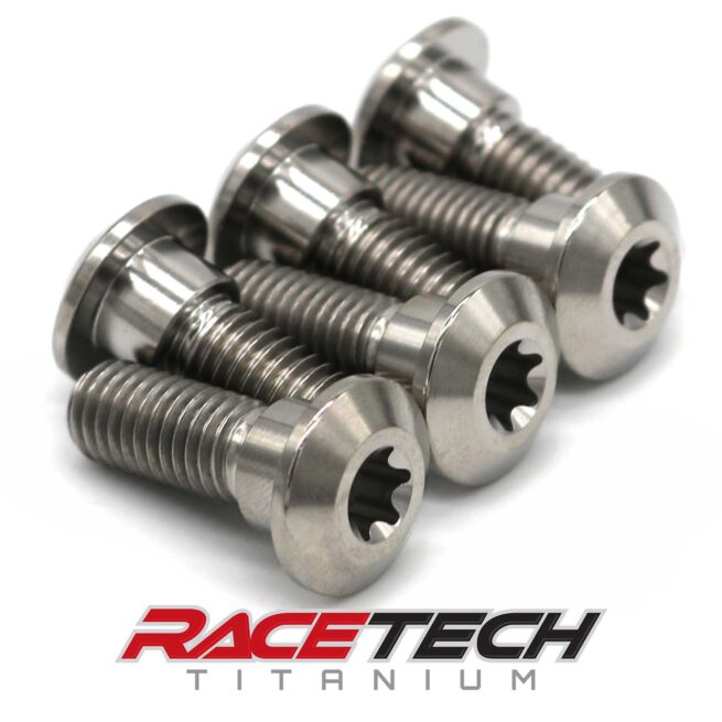 Honda Titanium Rear Disc Rotor Bolt 6qty