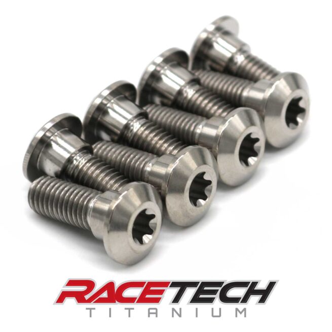 Honda Titanium Rear Disc Rotor Bolt 8 qty