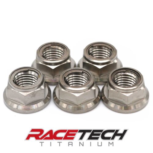 Titanium M10x1.25 Lock Nut RT65003-N1 5 qty