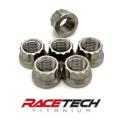 Titanium M10x1.25 12pt Sprocket Nuts for Aprilia Ducati Honda KTM Kawasaki Triumph Yamaha RT10652-N0 (6)